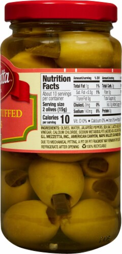 Mezzetta Jalapeno Stuffed Olives Perspective: right