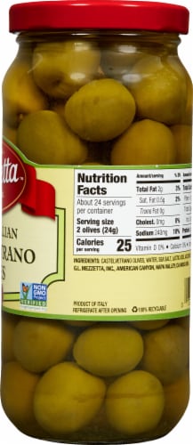 Mezzetta Italian Castelvetrano Whole Green Olives Perspective: right