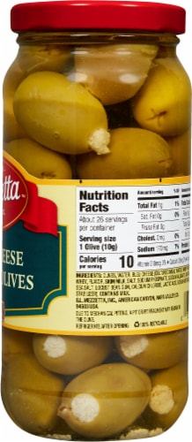Mezzetta Blue Cheese Stuffed Olives Perspective: right