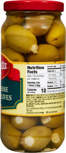 Mezzetta Blue Cheese Stuffed Olives Perspective: right