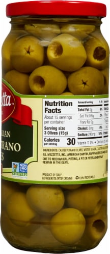 Mezzetta™ Pitted Italian Castelvetrano Olives Perspective: right