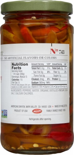 Jeff's Naturals Sliced Hot Cherry Peppers Perspective: right