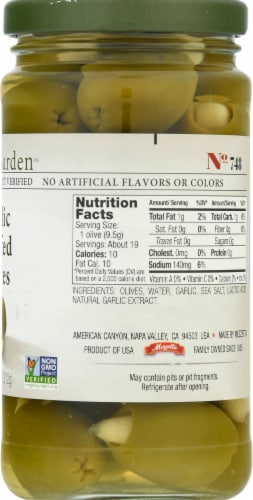 Jeff's Naturals Garlic Stuffed Olives Perspective: right