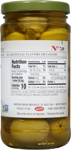 Jeff's Naturals Jalapeno Suffed Olives Perspective: right