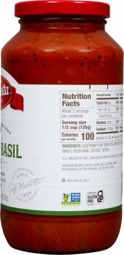 Mezzetta™ Family Recipes Tomato Basil Pasta Sauce Perspective: right