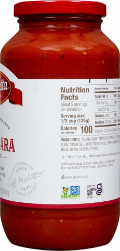 Mezzetta™ Napa Valley Homemade Marinara Pasta Sauce Perspective: right