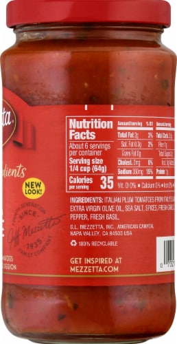 Mezzetta Pizza Sauce Perspective: right