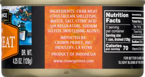 Crown Prince Fancy Pink Crab Meat Perspective: right