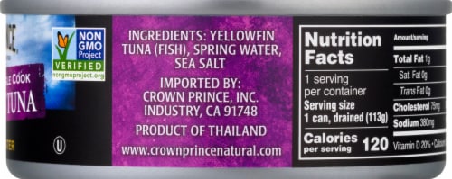 Crown Prince Natural Yellowfin Tuna In Spring Water Perspective: right