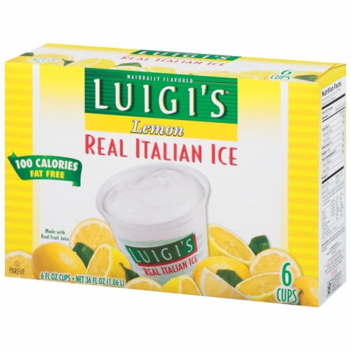 Luigi's® Lemon Italian Ice Perspective: right