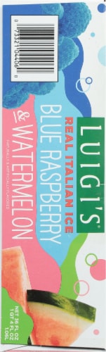 Luigi's Blue Raspberry and Watermelon Italian Ice Perspective: right