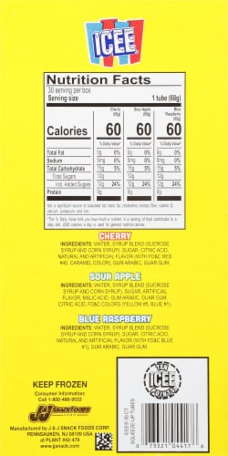 Icee® Cherry Sour Apple and Blue Raspberry Ice Pops Perspective: right
