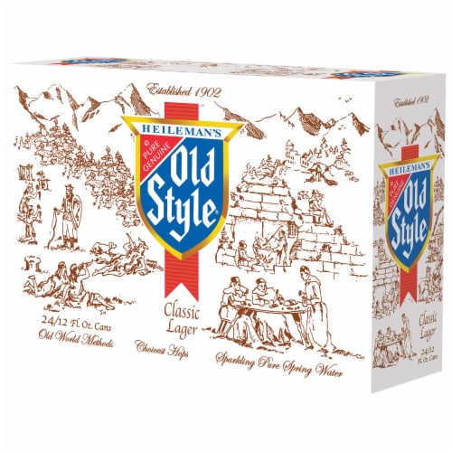 Old Style Beer American Lager Perspective: right