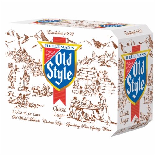 Old Style Beer American Lager Perspective: right
