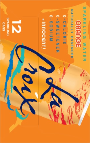 LaCroix® Orange Flavored Sparkling Water Cans Perspective: right