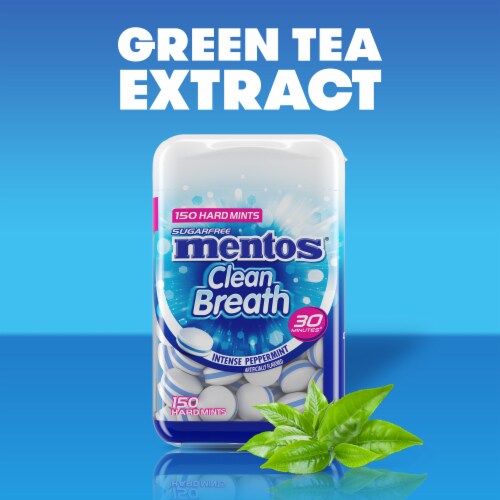 Mentos Clean Breath Peppermint Flavored Hard Mints Perspective: right