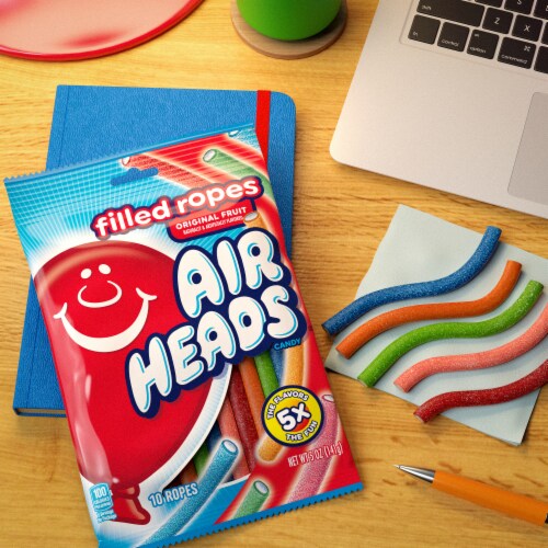 Airheads Filled Ropes Assorted Fruit Flavored Candy Perspective: right