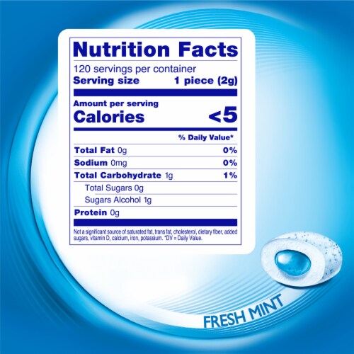 Mentos Pure Fresh Sugar-Free Chewing Gum Fresh Mint Resealable Bag Perspective: right
