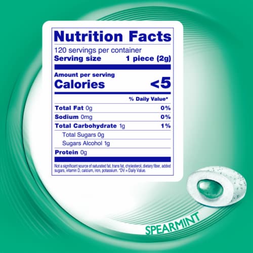Mentos Pure Fresh Sugar-Free Spearmint Flavored Chewing Gum Perspective: right