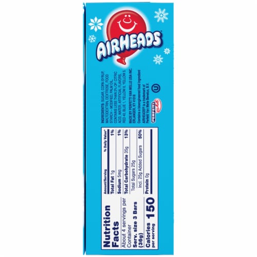 Airheads Assorted Mini Bars Holiday Candy Perspective: right