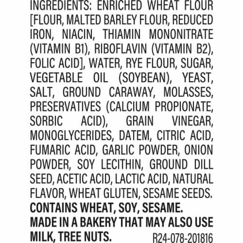 Arnold Seedless Jewish Rye Bread Perspective: right