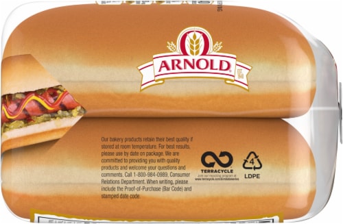 Arnold® Hot Dog Buns Perspective: right