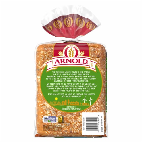 Arnold Organic 100% Whole Grain Bread Perspective: right