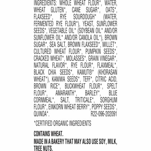 Arnold Organic 22 Whole Grains & Seeds Thin Sliced Bread Perspective: right