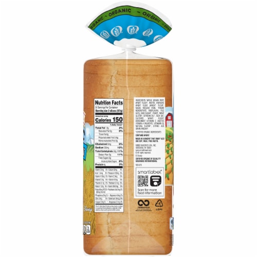 Arnold® Organic White Made with Whole Wheat Bread Perspective: right