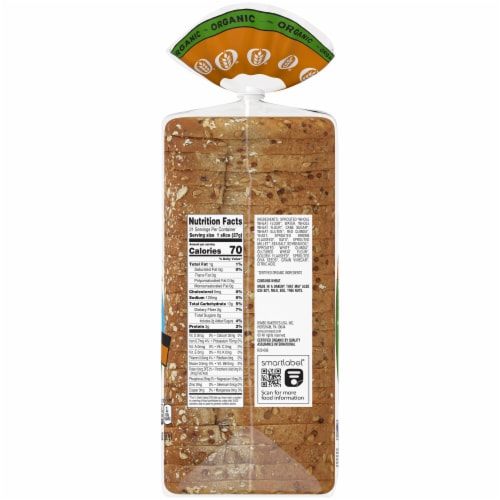 Oroweat® Organic Thin-Sliced Sprouted Wheat Bread Perspective: right