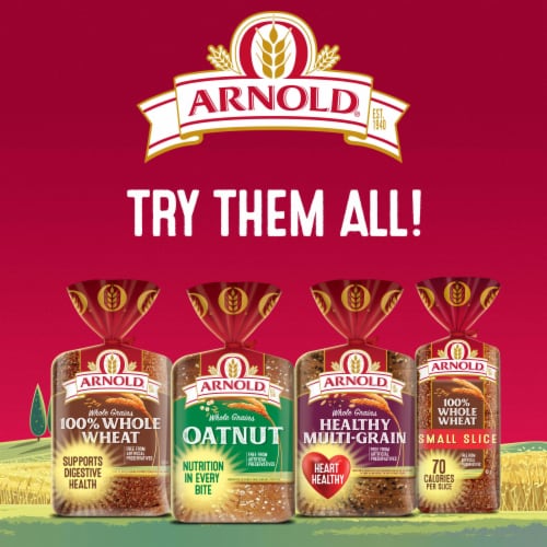 Arnold® Small Slice 100% Whole Wheat Bread Perspective: right