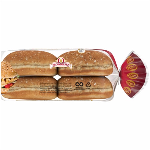 Brownberry® Restaurant Style Sweet Multigrain Hamburger Buns Perspective: right
