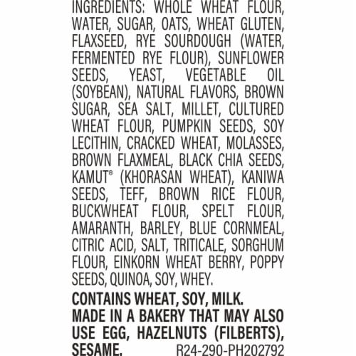 Oroweat 22 Grains & Seeds Wheat Small Slice Bread Perspective: right