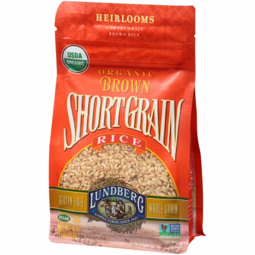 Lundberg Organic Brown Short Grain Rice Perspective: right