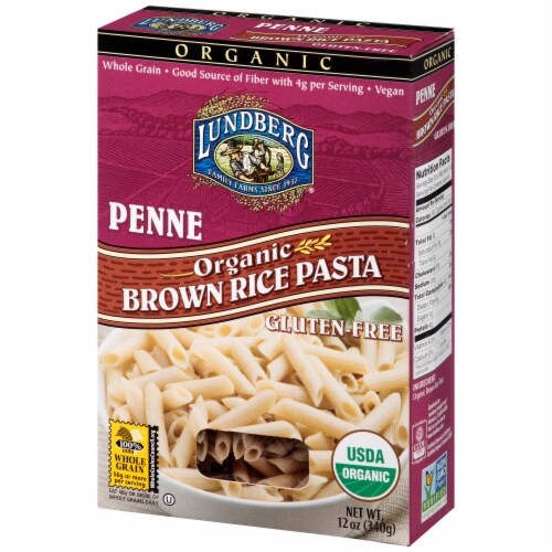 Lundberg® Organic Brown Rice Penne Pasta Perspective: right