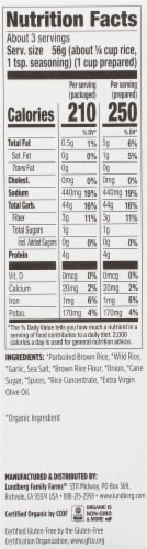 Lundberg Organic Garlic & Basil Whole Grain Rice & Wild Rice Seasoning Mix Perspective: right