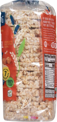 Lundberg Organic Whole Grain Salted Caramel Brown Rice Cake Perspective: right