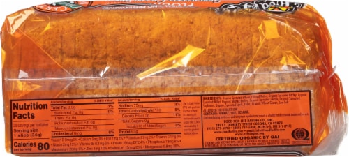Food for Life Ezekiel 4:9 Sprouted Whole Grain Bread Perspective: right