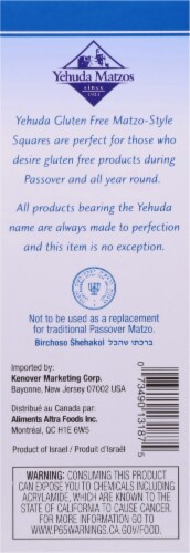 Yehuda Gluten Free Matzo-Style Squares Perspective: right