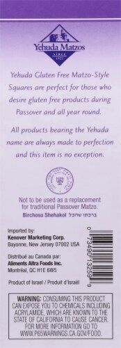 Yehuda® Gluten Free Matzo-Style Unsalted Squares Perspective: right