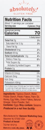 Absolutely Gluten Free® Grain and Dairy Free Onion Flatbread Perspective: right