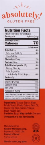 Absolutely® Gluten Free Cracked Pepper Crackers Perspective: right