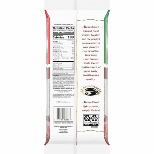 Stella D'oro Almond Toast Crunchy Coffee Treats Cookies Perspective: right
