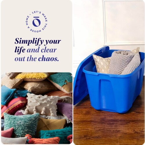 Homz Storage Container - Blue Perspective: right