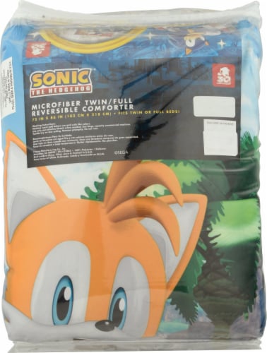 SEGA Sonic the Hedgehog Sonic On the Move Comforter Perspective: right