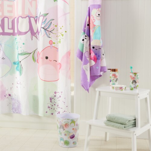 Squishmallows Shower Curtain with Hooks Perspective: right