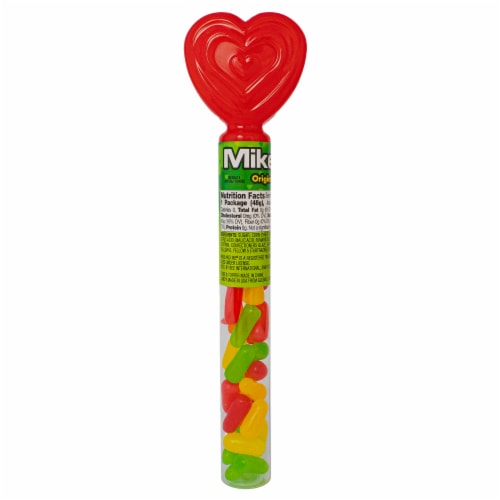 Valentine's Heart Tubes Fruity Chewy Candy Perspective: right