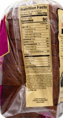 S. Rosen's Bread Bavarian Dark Rye Perspective: right