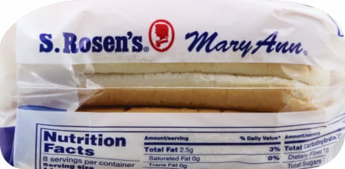 S. Rosen's Plain Hotdog Buns Perspective: right