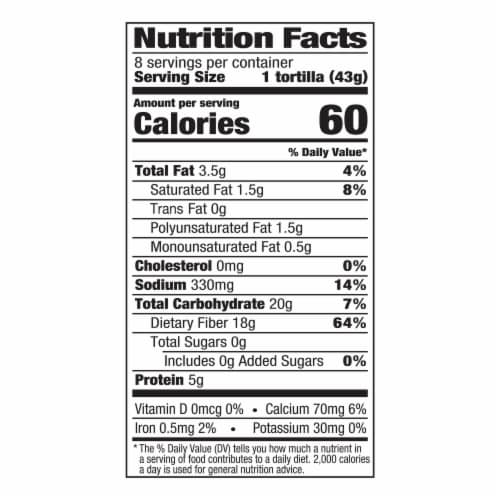 Mission Carb Balance Soft Taco Size Whole Wheat Flour Tortillas Perspective: right